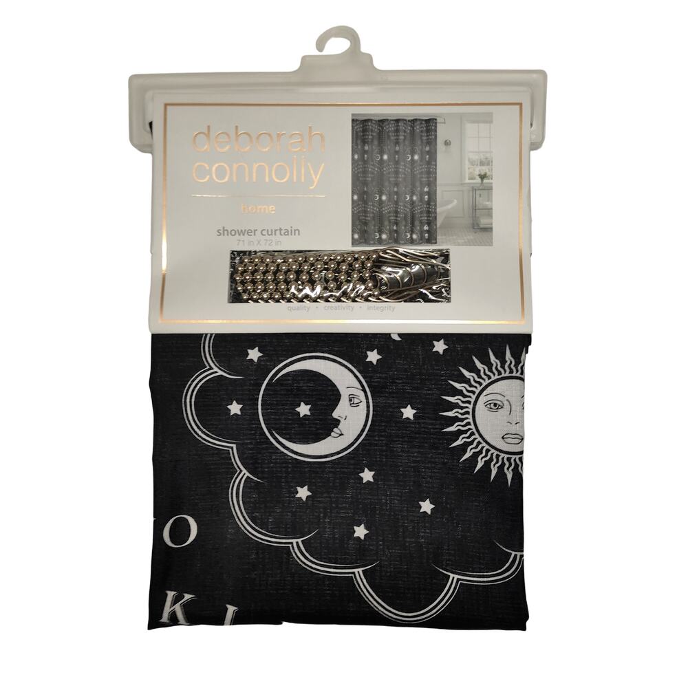 Deborah Connolly Celestial Sun Moon OUIJA Shower Curtain